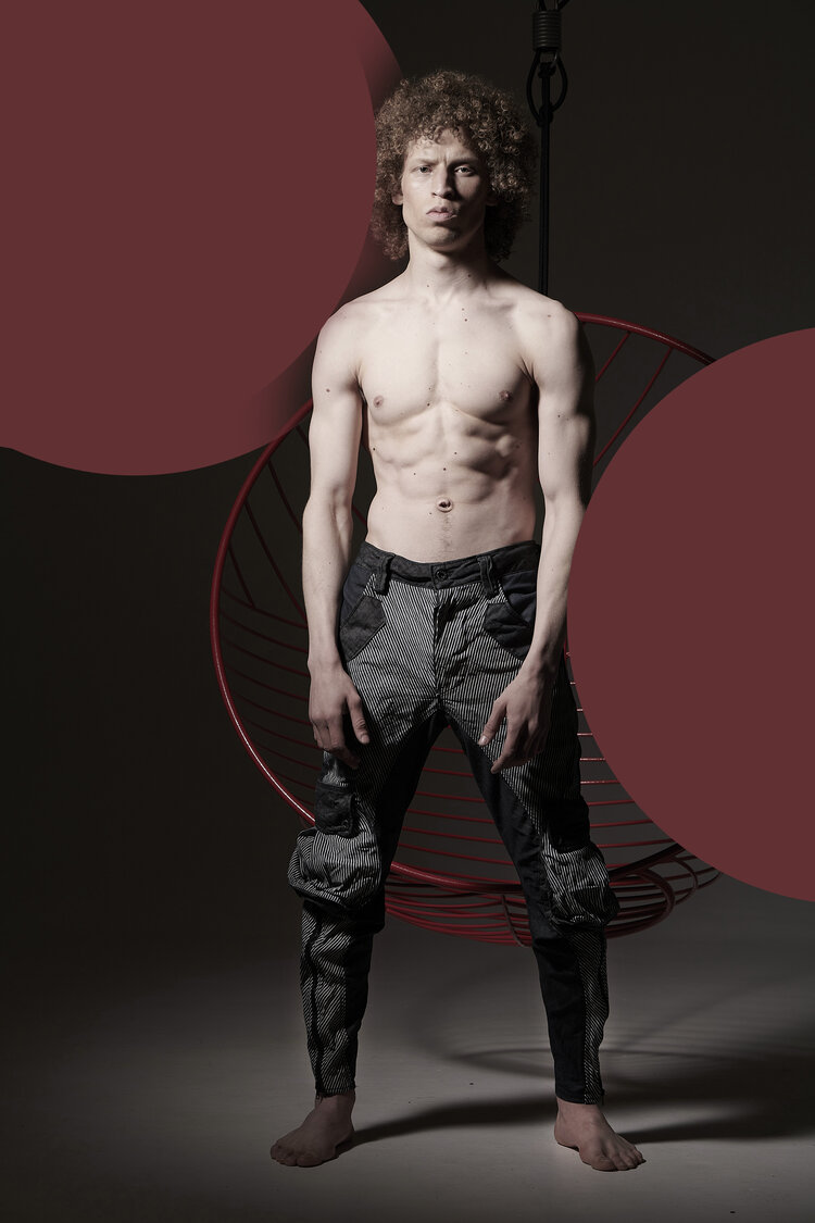 John is available to make custom made jeans for men, women and kids, contact him on 061 774 0900 Production: Mia Ziervogel Photographer: Neil Kirby Models: Curtis Cornwall and Dieter Blom from Boss Models Chair from Studio Stirling